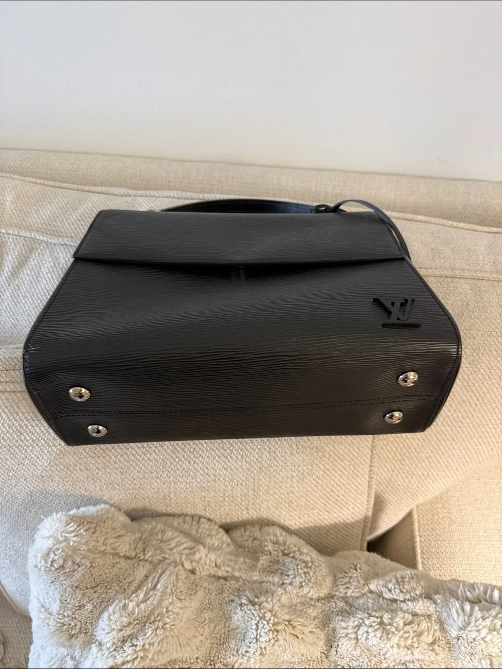 Louis Vuitton Black Epi Top-Handle Briefcase
